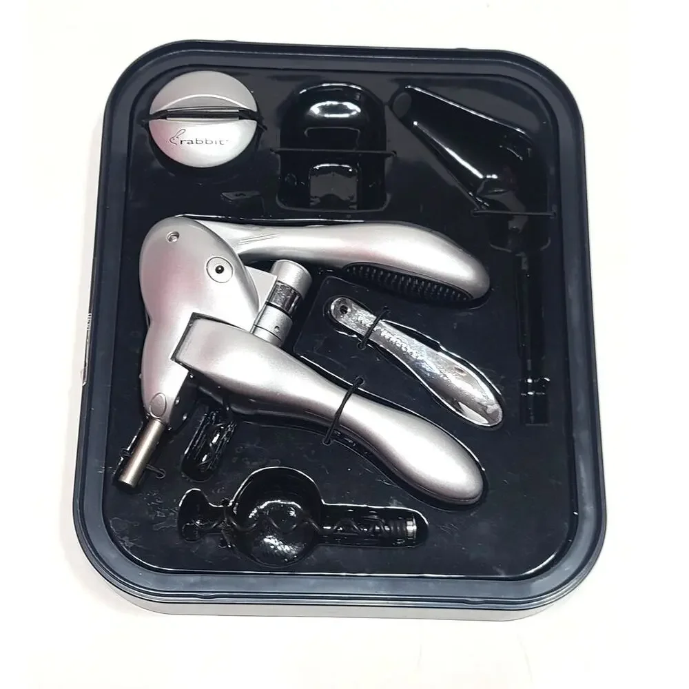 Rabbit corckscrew wine opening tool kit